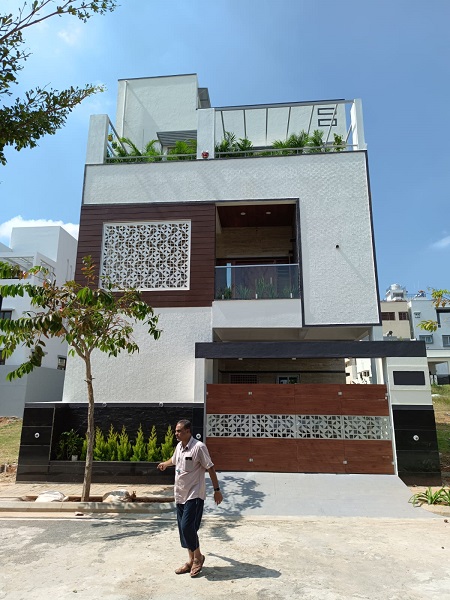 Kanakupura Road house construction project by Dream Value Realtors, view 4